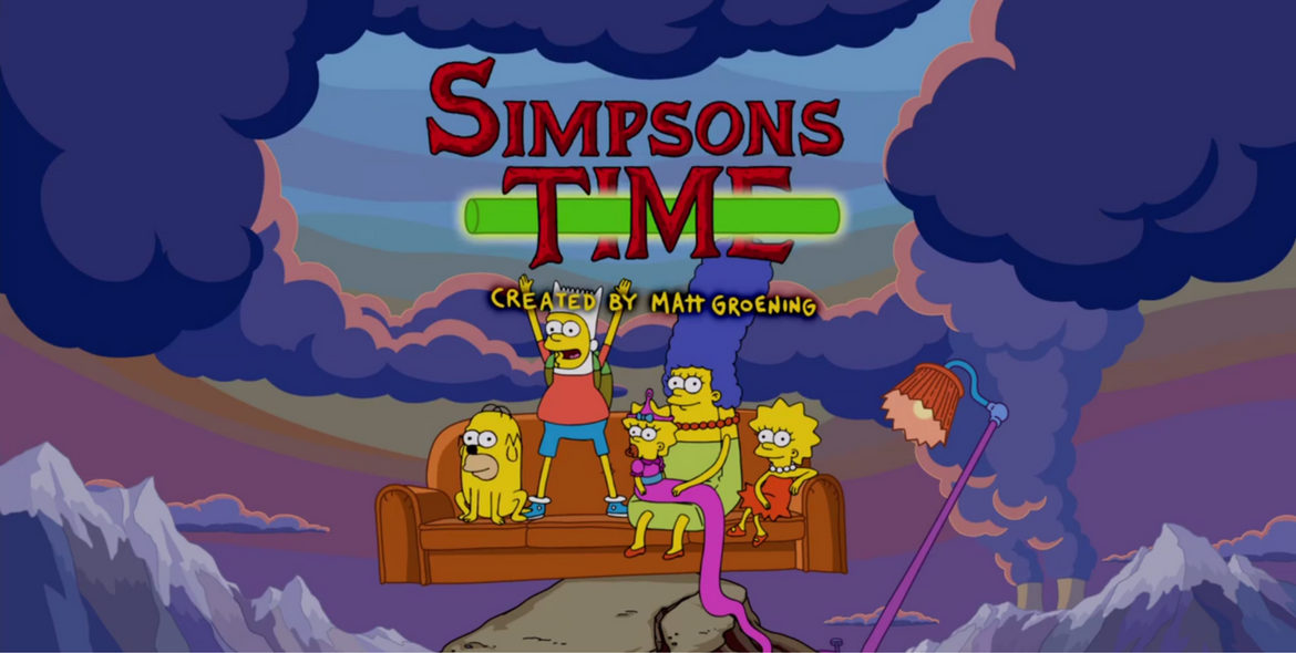 VIDEO: Entrada de 'Los Simpsons' como 'Hora de Aventura'