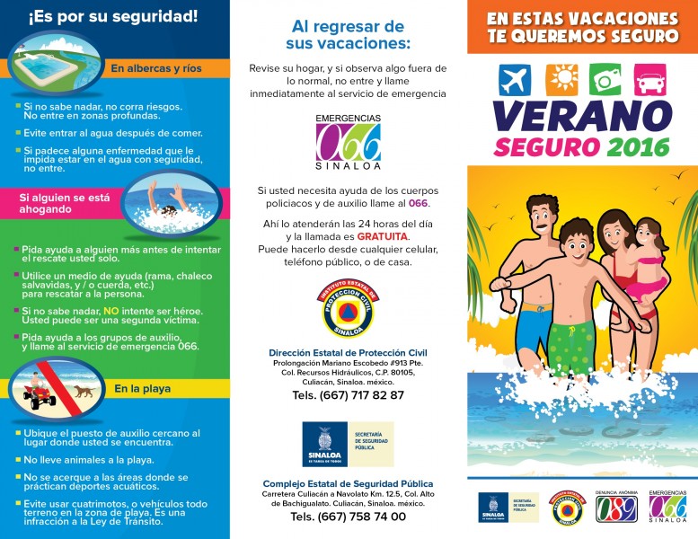 Exhortan a tener “Vacaciones Seguras 2016"