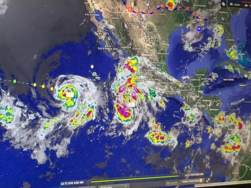 Sistema de baja presión provocó la lluvia de ésta madrugada; Evoluciona a depresión tropical
