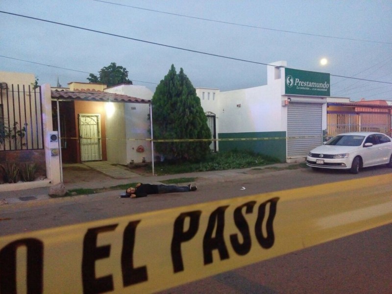 Mañana violenta, en diferentes sucesos, asesinan a dos en Culiacán y uno más en Pericos Mocorito