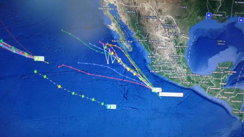 Se desarrolla tormenta tropical "Frank" en el Pacífico