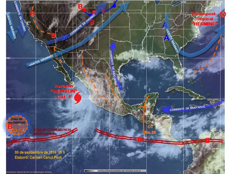 En alerta permanente COE por Newton