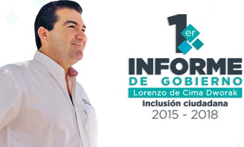 En medio de inseguridad rinde informe Lorenzo de Cima