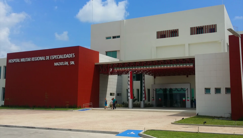 El moderno hospital militar regional de especialidades de Mazatlán