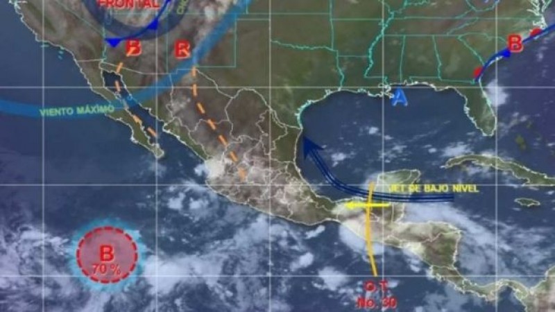Prevén tormentas en 17 entidades de México para este viernes