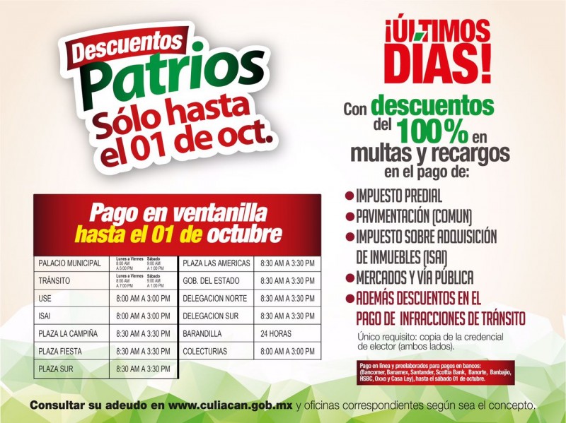 Siguen esta semana los descuentos en multas de impuestos municipales