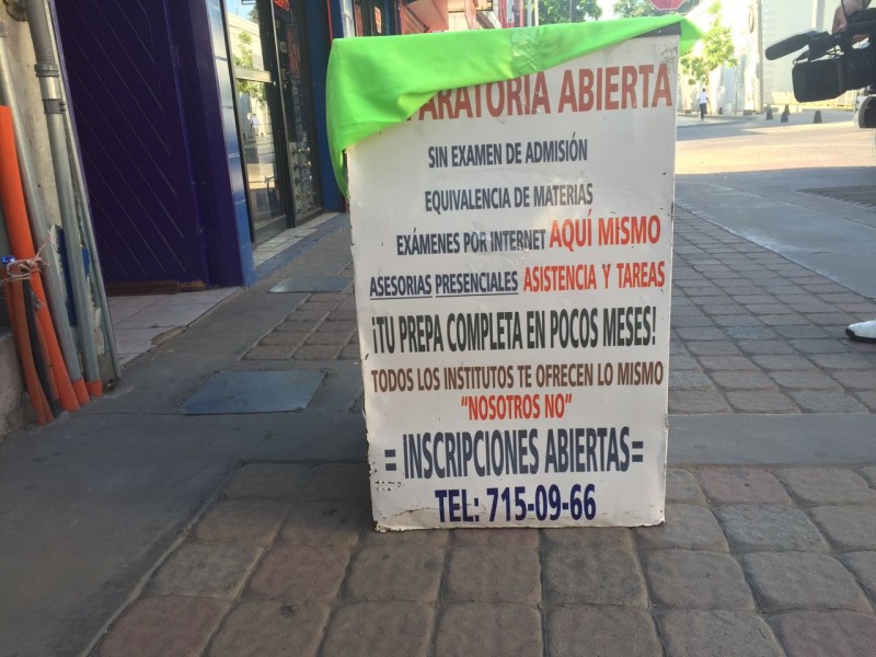 Siguen operando Instituciones que ofrecen preparatoria en pocos meses