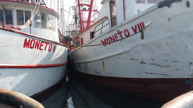 Flota cuerpo de hombre en el muelle