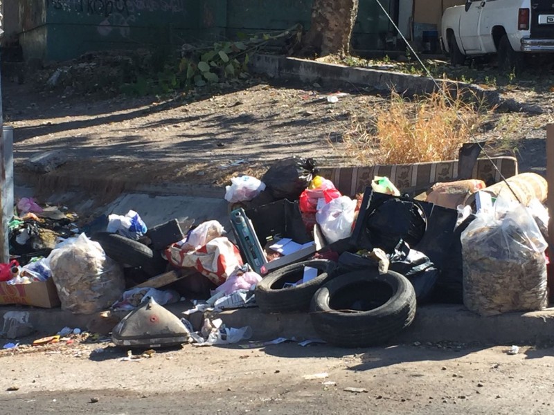 ⁠⁠⁠Con mucha basura en  Cañadas