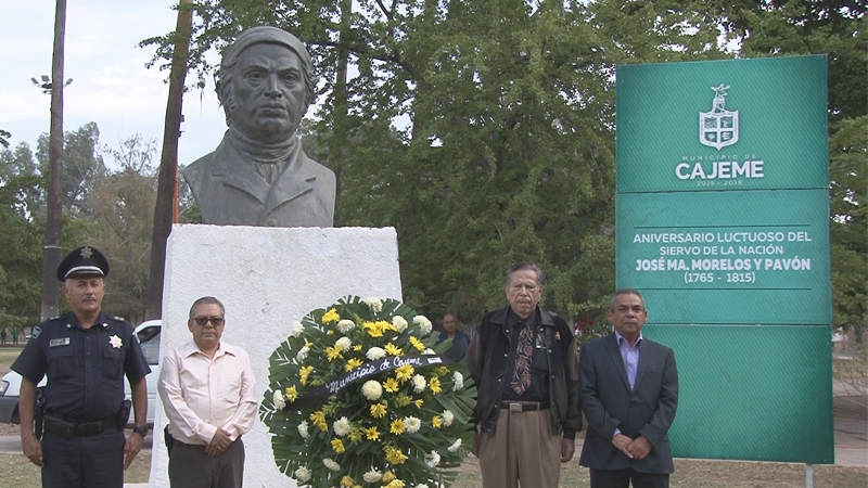 Recuerdan en Cajeme a José María Morelos y Pavón