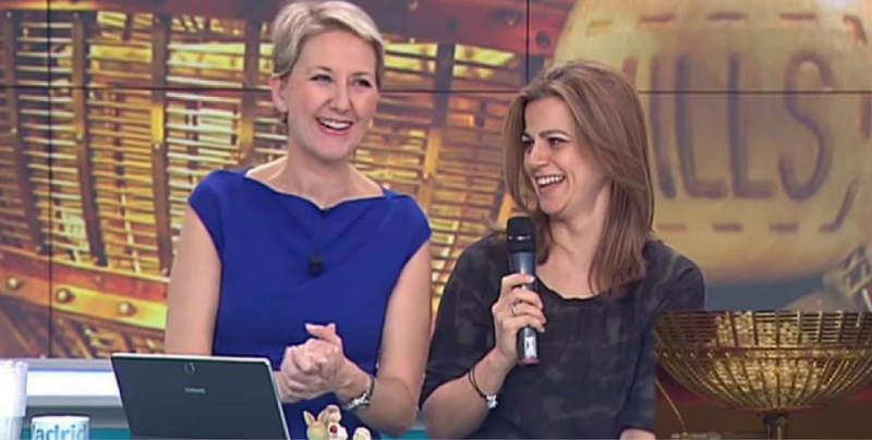 VIDEO: Conductora gana la lotería en vivo
