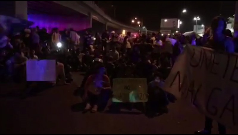 Otra vez se manifiestan mazatlecos contra el gasolinazo