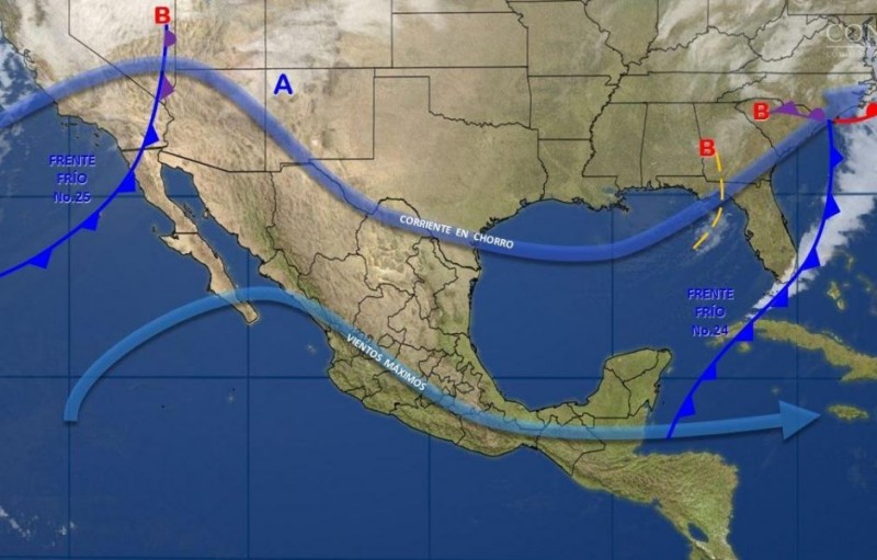 Frente frío 25 provoca tormentas en BC, Sonora y Chihuahua