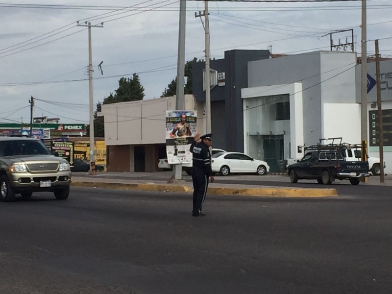 No funcionan semáforos por la Colegio Militar y México 68
