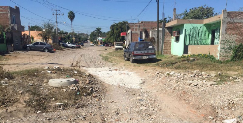 Intransitables calles de la Col. Lázaro Cárdenas
