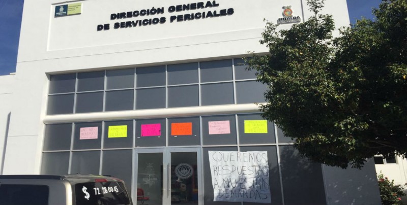 Personal de Periciales de la PGJE trabajan bajo protesta