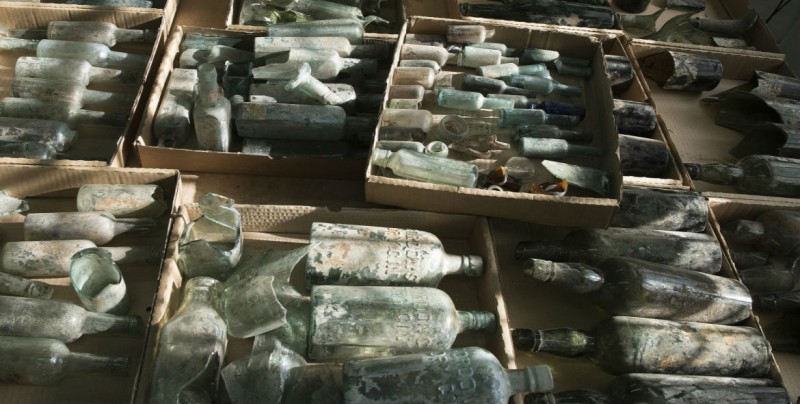Se descubren cientos de botellas de alcohol de la Primera Guerra Mundial
