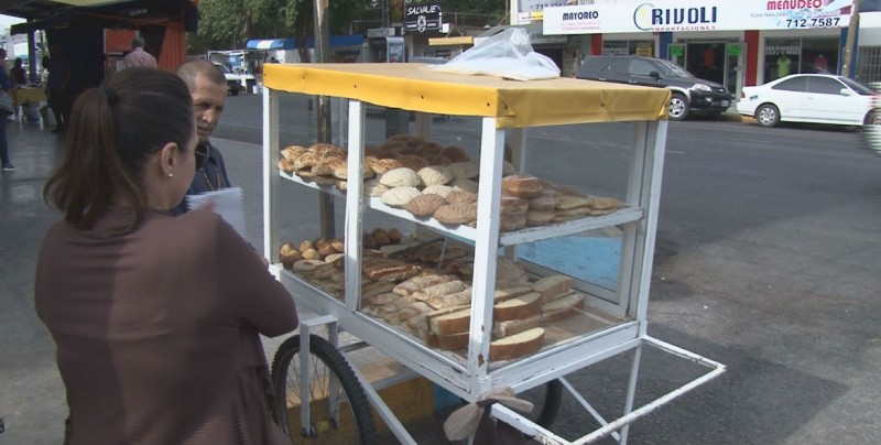 El pan  siempre sin importar las inclemencias del tiempo