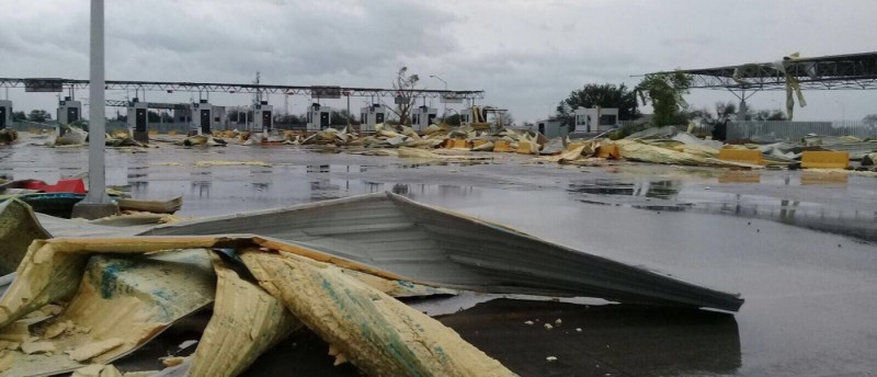 Tornado provoca daños y cortes de luz al norte de Tamaulipas