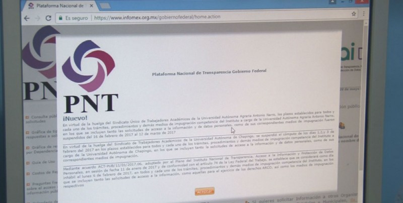 Dependencia de Sinaloa sin informar en plataforma de transparencia