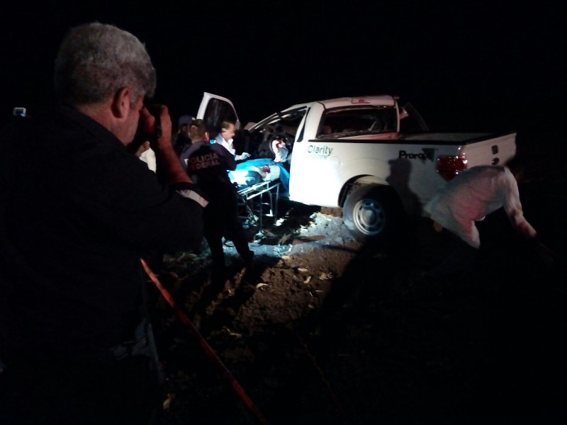Accidente automovilístico deja un muerto