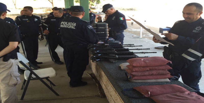 Realizan concurso de tiro por los festejos por el Día del Policía