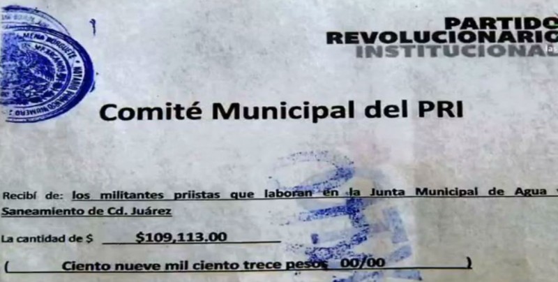 César Duarte descontaba a empleados para el PRI de Ciudad Juárez