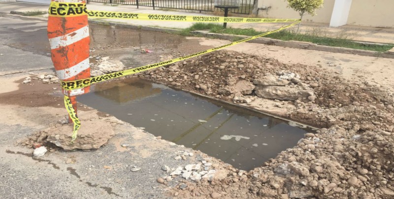 Dejan trabajos inconclusos en colonia Las Quintas