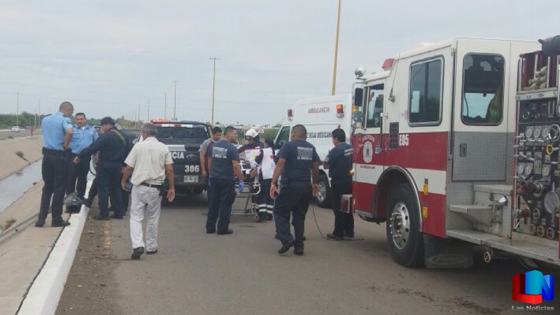 Rescataron a motociclista de Dren