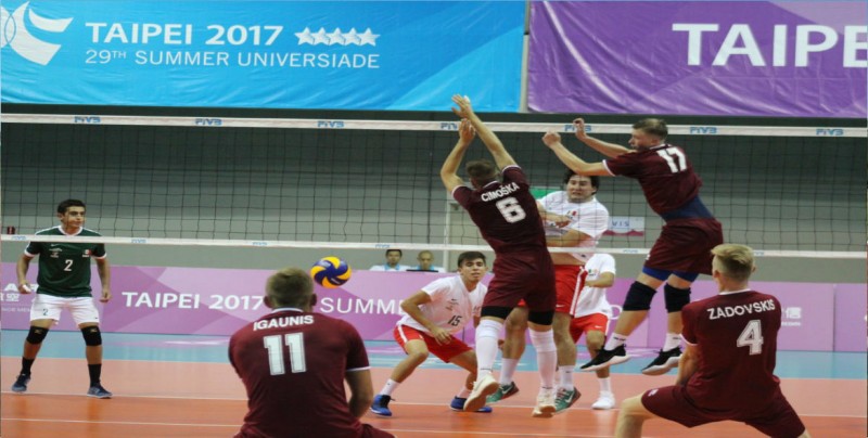 Mexico derrota a Letonia en Volibol en Universiada Mundial
