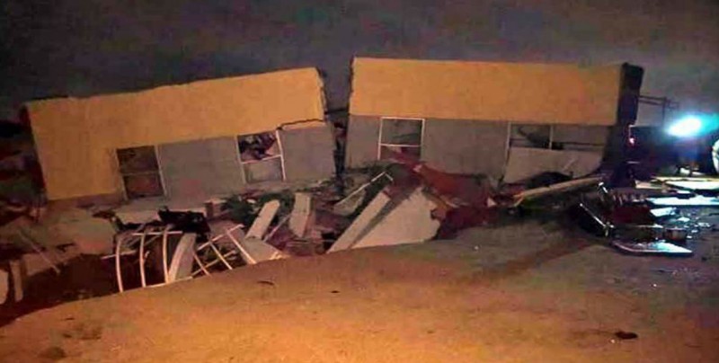 Colapsa edificio en Los Cabos por "Lidia"