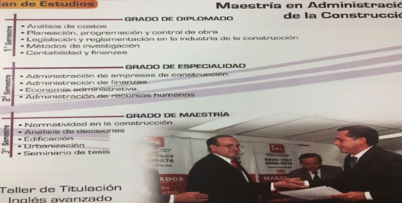 Anuncian Maestría de Normas de Construcción, tendencia y seguridad