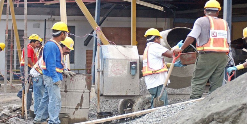 Disminuye actividad en la construcción  un 0.2%