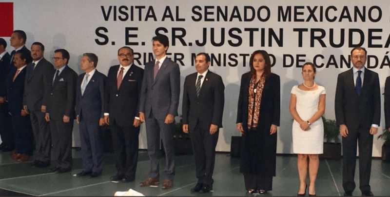 Senado recibe a Justin Trudeau en sesión solemne
