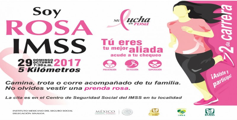 29 de octubre realizarán carrera Soy Rosa IMSS