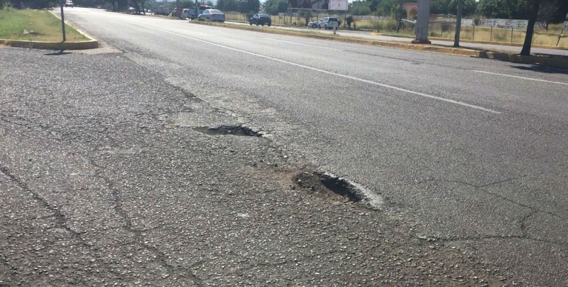 Bache poco visible por Enrique Cabrera en cruce de la México 15