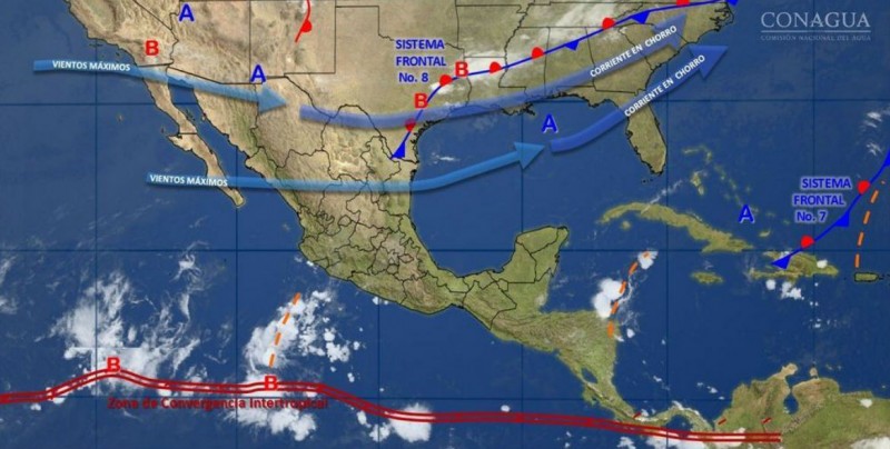 Ambiente estable y seco provoca circulación anticiclónica