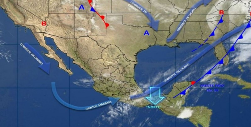 Se mantienen bajas temperaturas y entra nuevo frente frío a México