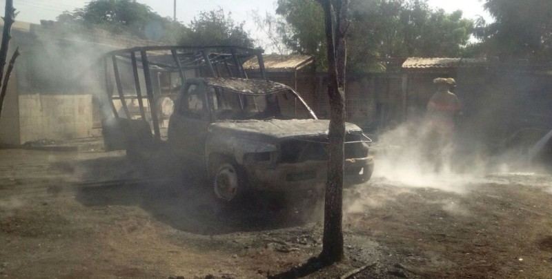 Incendio por transportar gasolina