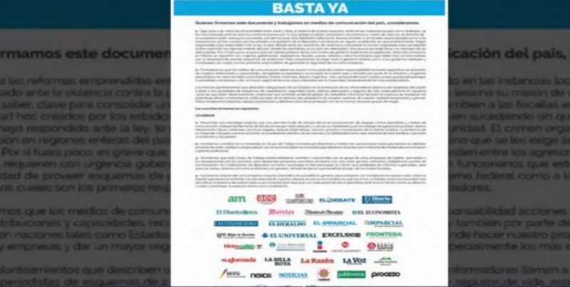 Medios de comunicación se unen contra la violencia