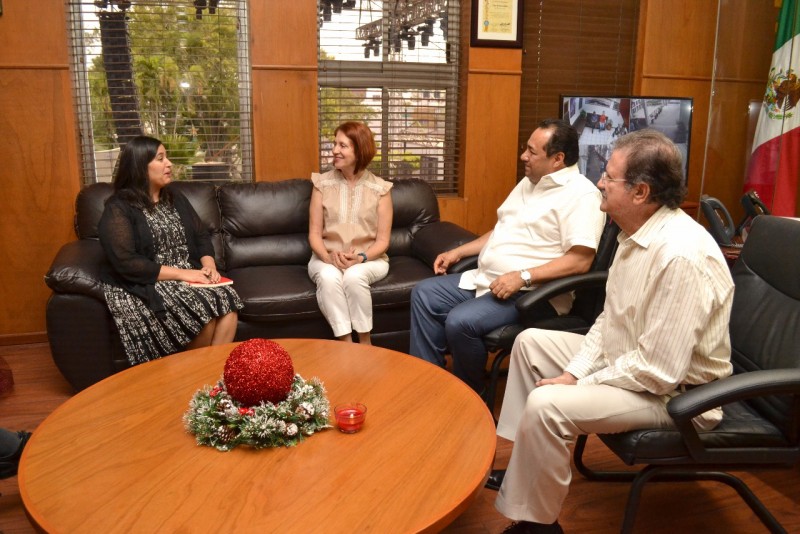 Se reúne Alcalde con cónsul de EU en Sinaloa y Sonora