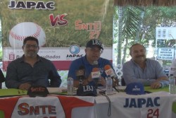 Todo listo para la Final de la Liga de Beisbol JAPAC entre SNTE 27 y el anfitrion