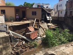 La lluvia se llevó su casa