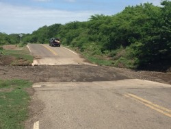 En malas condiciones carretera a Imala
