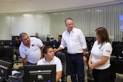 Quirino Ordaz visita instalacione de la SSP