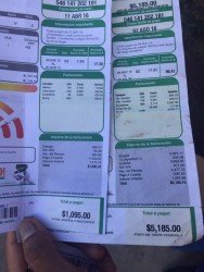 Enojados los consumidores de energía eléctrica