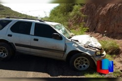 Aparatoso accidente frente a la colonia Fátima