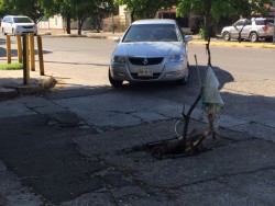 Registro sin tapa es una trampa para automovilistas y peatones