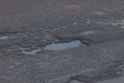 Avenida Obregón al norte, en deterioro progresivo