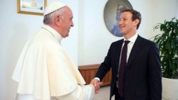El papa se reúne con el fundador de Facebook